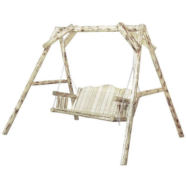 Montana Outdoor A-Frame Lawn Swing - Heavy Duty Steel Garden Swing for Patio, Backyard, and Porch - Perfect for Relaxing and Enjoying Nature