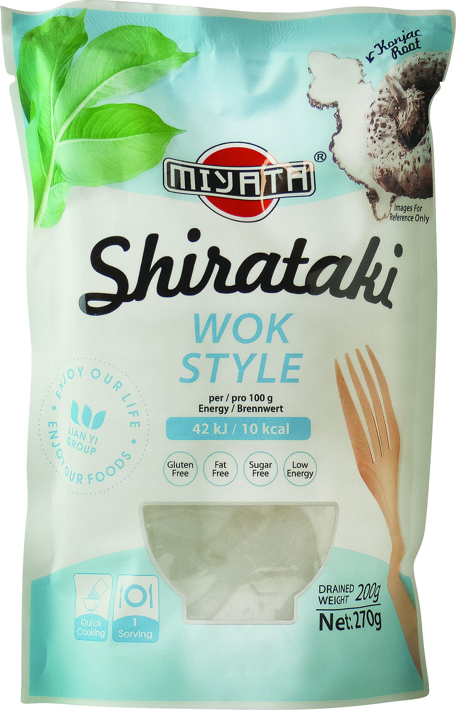 Yoaxia® 12-Pack Shirataki Konjac Noodles - 12x 270g/200g Low Carb Wok Noodles - Gluten Free Japanese Konnyaku Pasta - Perfect for Stir Fry, Keto Diet & Asian Cooking - Includes Free Lucky Charm Keychain