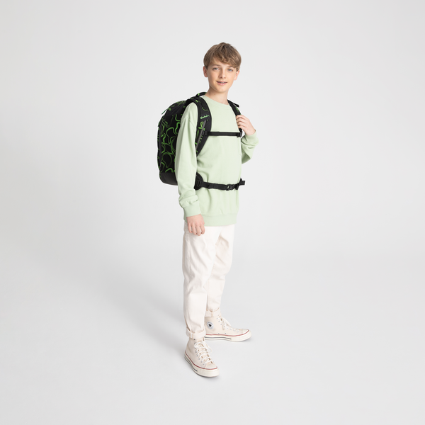Satch Air Green Supreme - Premium Lightweight Backpack for Travel, Work & School - Durable Water-Resistant Laptop Bag with USB Charging Port - Perfect for Commuting, Hiking & Daily Use
