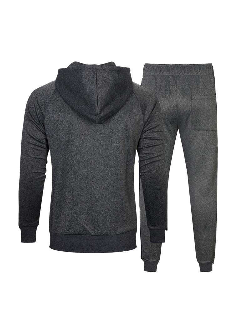PASOK Men's Casual Tracksuit Set - Long Sleeve Full-Zip Running Jogging Athletic Sweatsuit for Gym, Workout & Streetwear Fashion