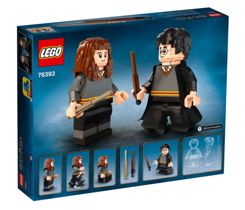 LEGO Harry Potter 76393 Harry & Hermione Minifigures Set – Collectible Building Toy for Kids, Fans, and Gift Ideas – Perfect for Play, Display, and Harry Potter Themed Parties