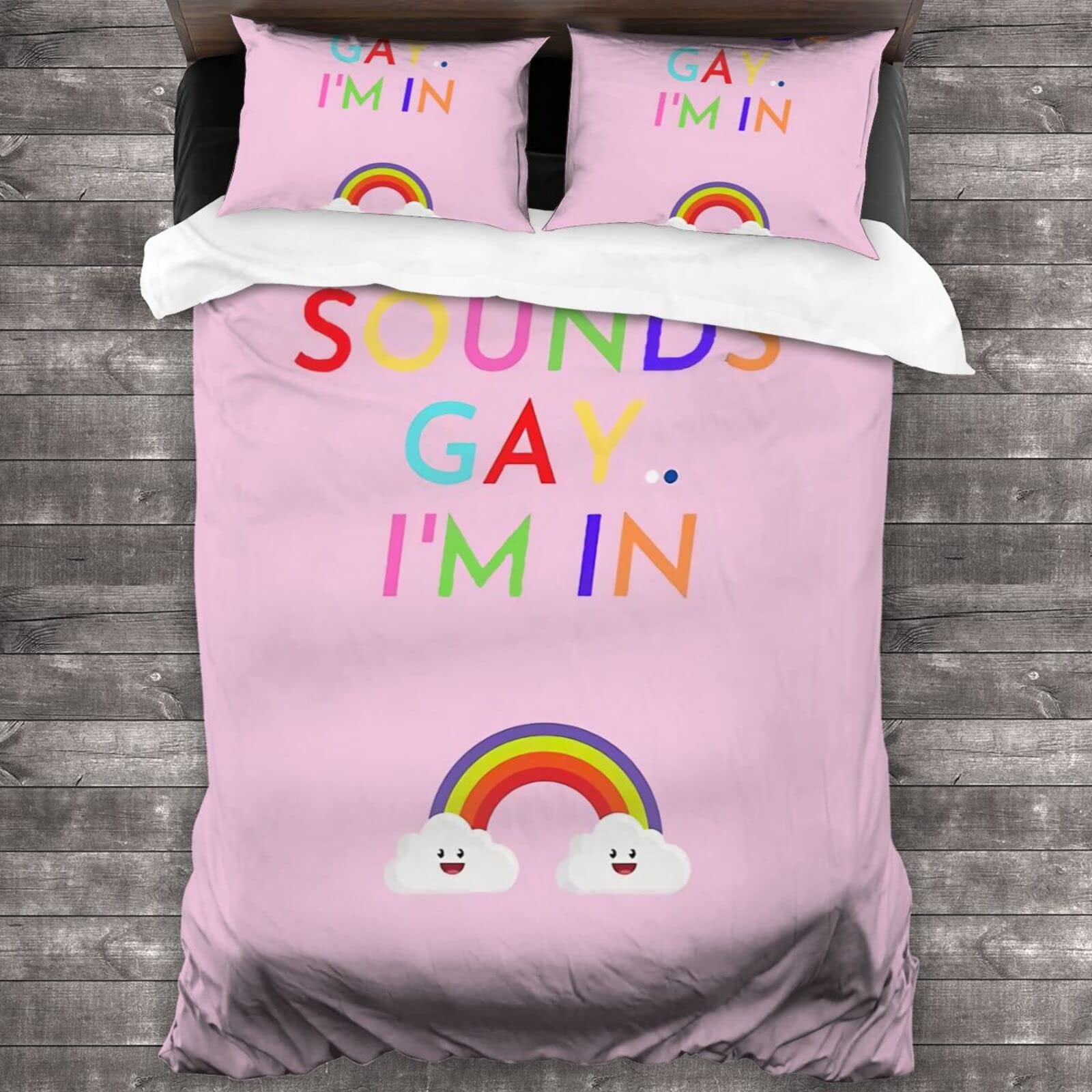 Rainbow Pride 3-Piece Twin Size Bedding Set - 86