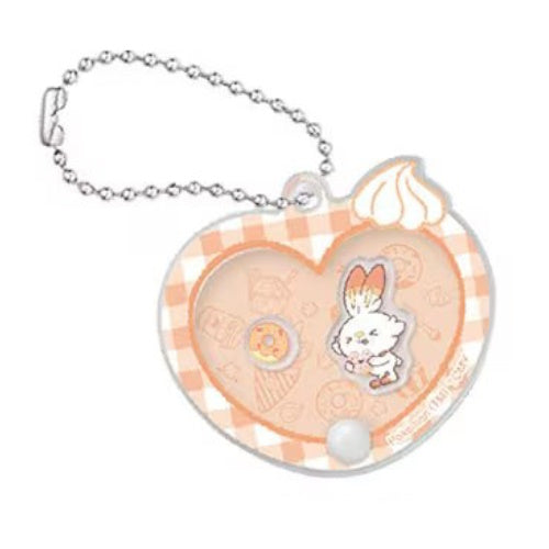 Pokemon Poke Peace Sweets Shop Acrylic Keychain - Takara Tomy 2-Inch Collectible Toy for Backpacks, Keyrings & Anime Merch Displays