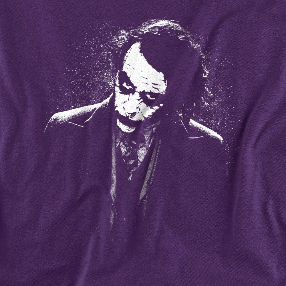 Popfunk Classic The Dark Knight Heath Ledger Joker T-Shirt | Batman Movie Merchandise | Superhero Graphic Tee for Cosplay & Casual Wear