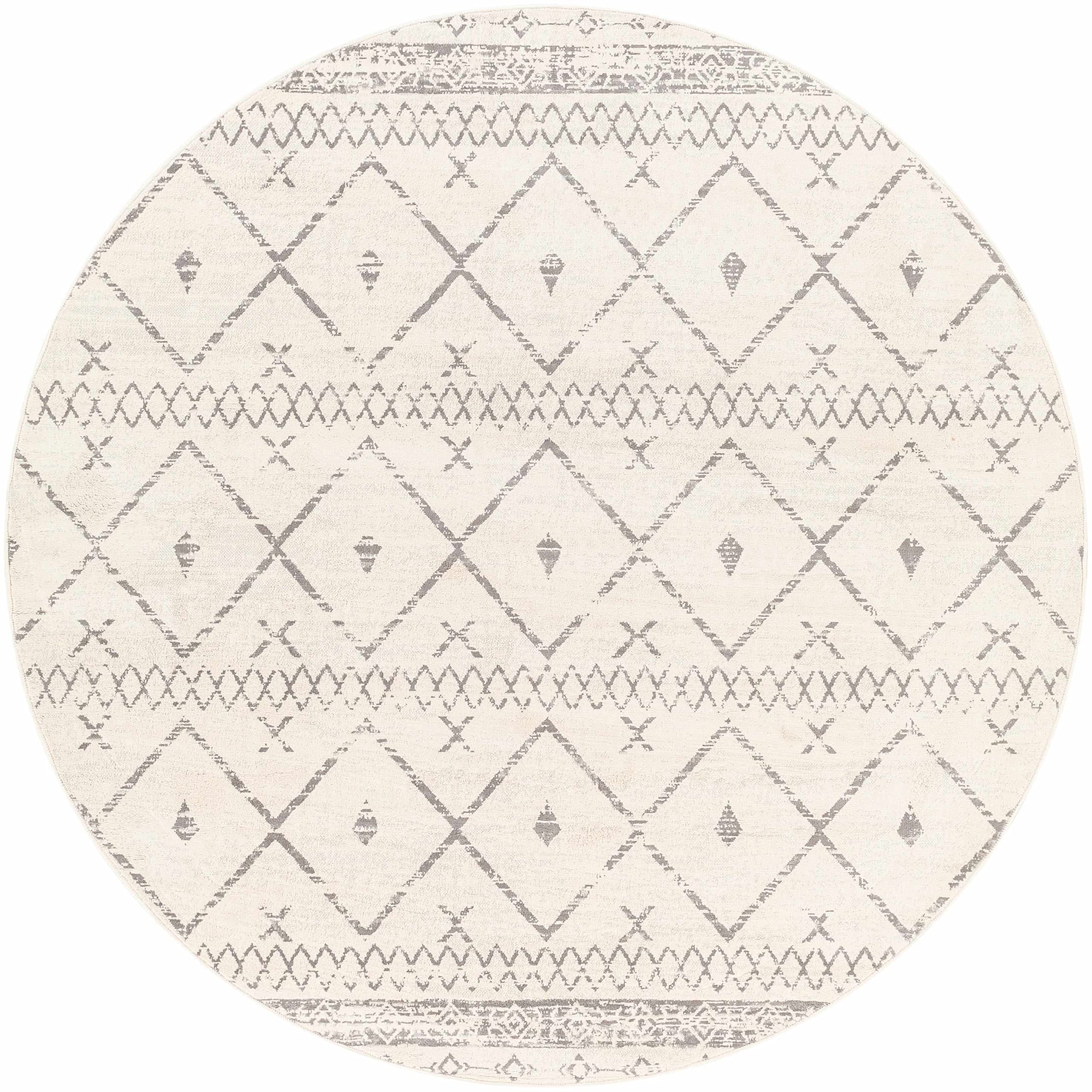 Premium Hauteloom Newville Area Rug for Living Room & Bedroom - Soft Modern Gray & White Rug - 11'10