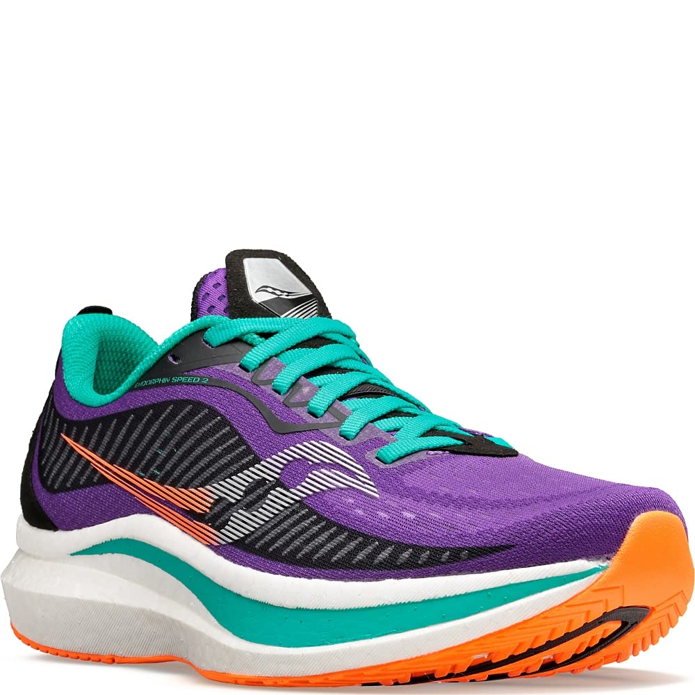 Saucony Women's Endorphin Speed 2 Running Shoes - Lightweight Cushioned Road Running Sneakers for Women | Perfect for Marathon Training, Long Distance Running & Daily Workouts