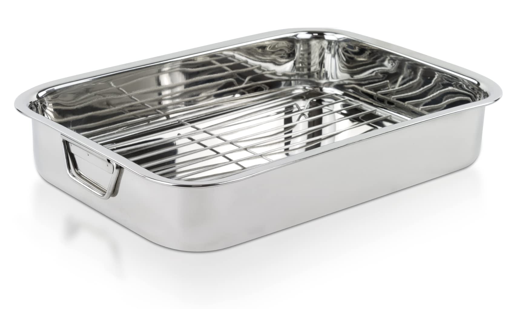 Premium Stainless Steel Lasagna Roasting Pan with Lid - 9x13 Inch Oven Safe Baking Dish for Lasagna, Casseroles & Roasts - Perfect for Family Dinners, Holiday Cooking & Meal Prep