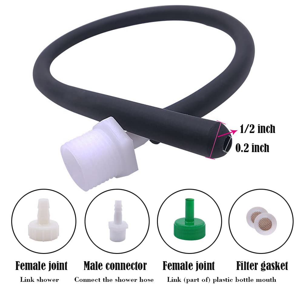 3-in-1 Metal Shower Nozzle with 20