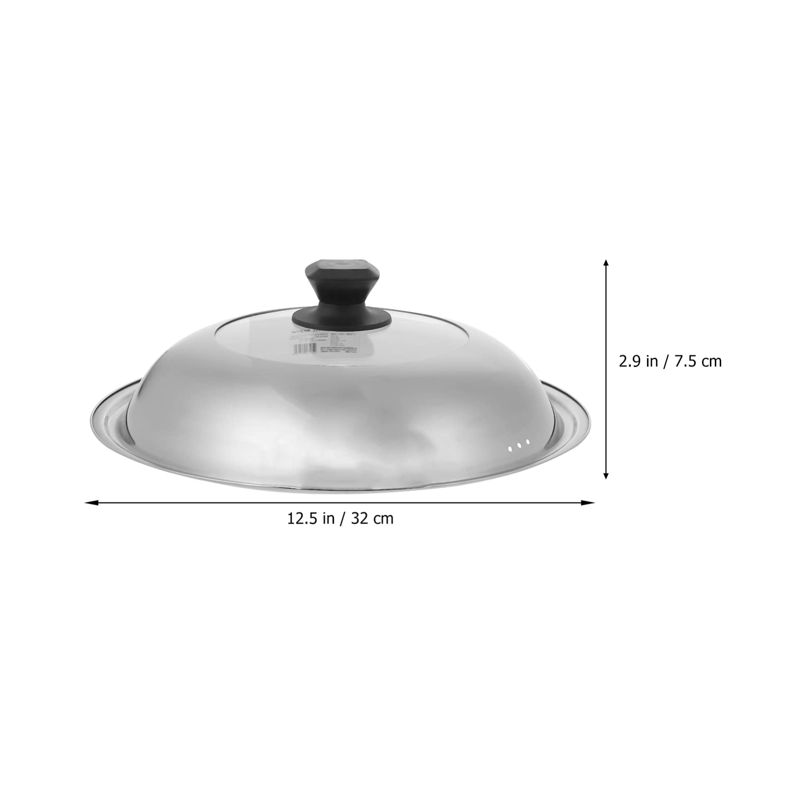 DOITOOL 1pc Universal Stainless Steel Pot Lid Cover - Fits Most Cookware Pans, Durable & Heat Resistant - Perfect for Cooking, Baking, and Kitchen Use