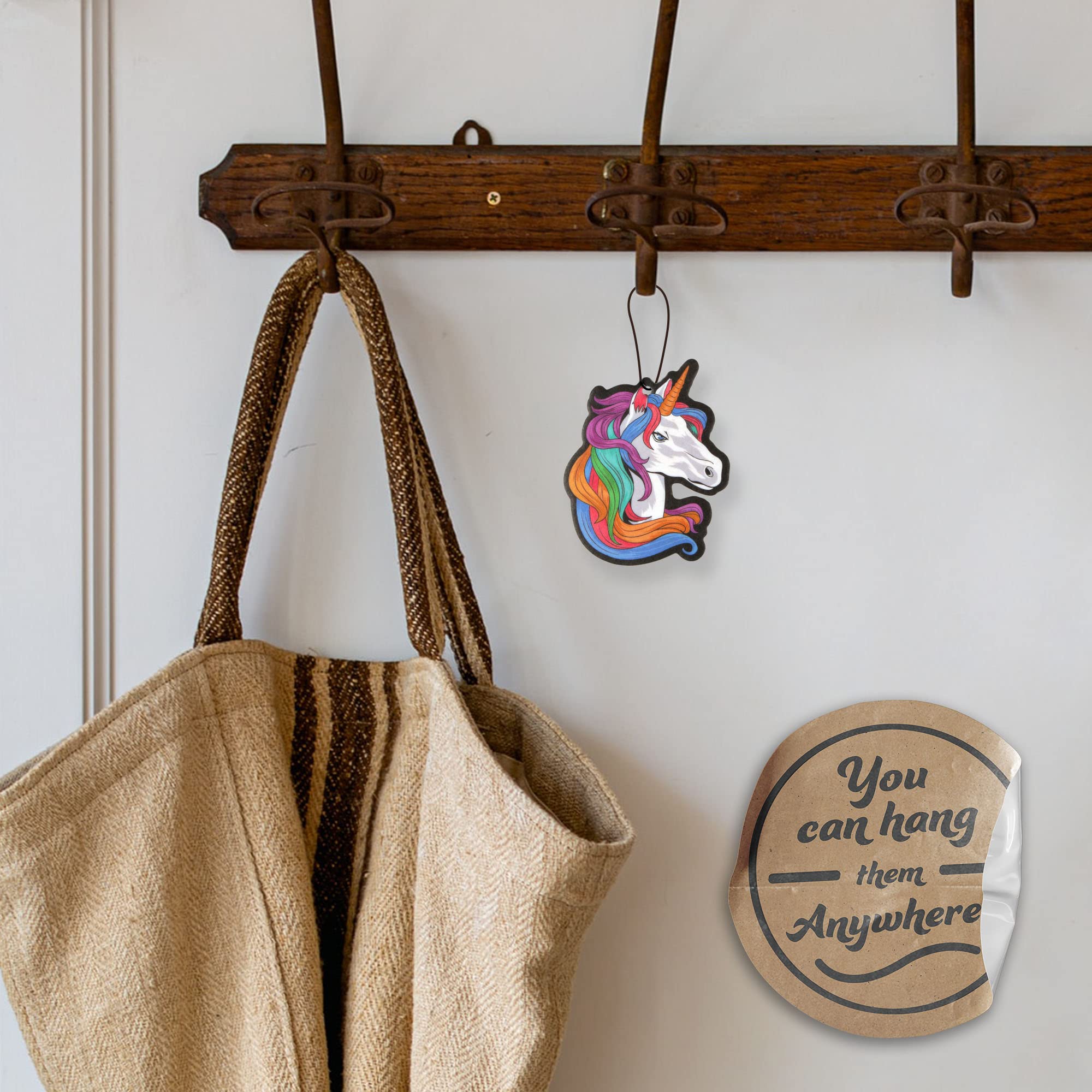 Unicorn Car Air Freshener 3 Pack - Essential Oil Scented Hanging Diffusers for Vehicles | Long-Lasting Fragrance for Cars, Trucks & SUVs | Perfect Gift for Girls & Kids