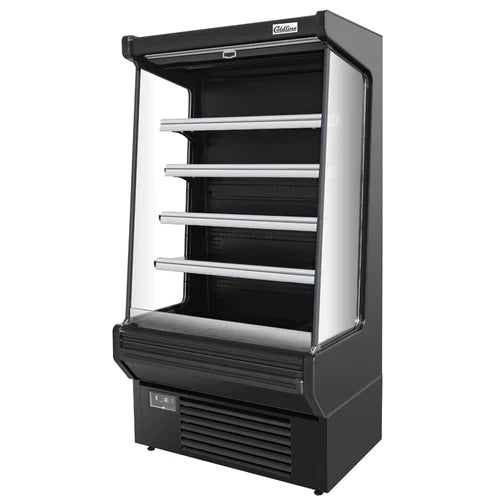 Coldline SOC 51 B 51 Black Commercial Refrigerated Air Curtain Merchandiser - Perfect for Supermarkets, Convenience Stores & Food Service Businesses