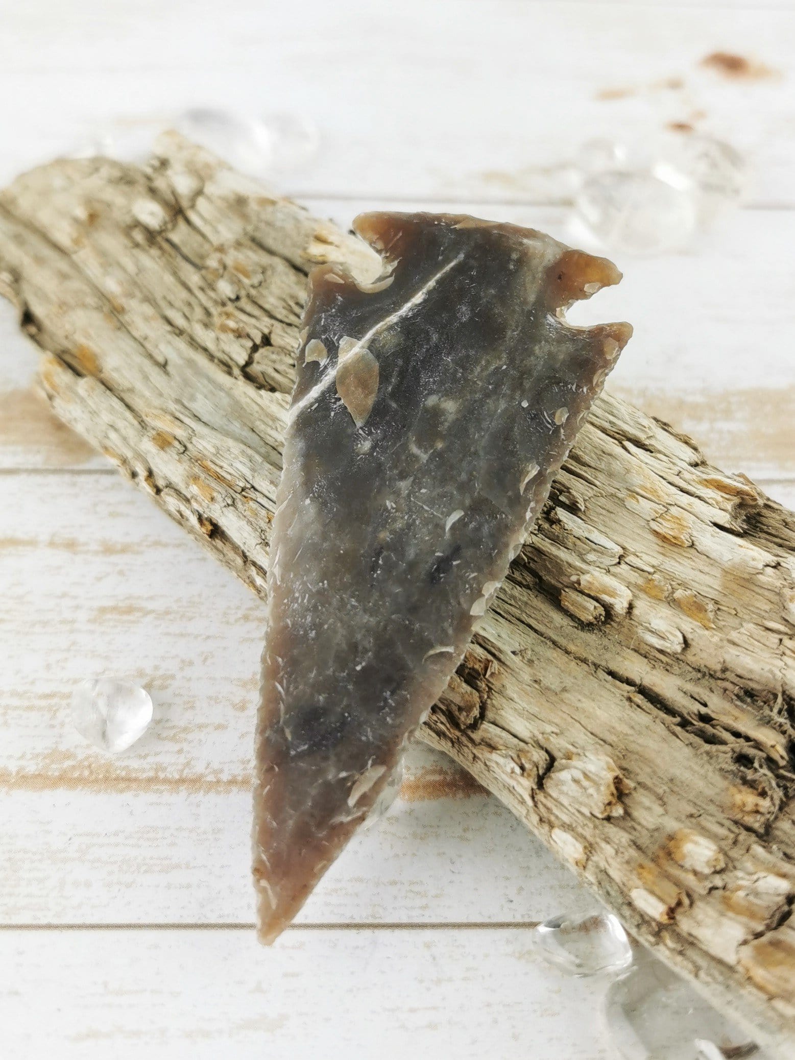 Handmade Grey Jasper Arrowheads - Authentic Stone Carved Arrowheads for Jewelry Making, Necklace Pendants & Native American Crafts | Perfect for DIY Projects, Gift Giving & Spiritual Healing