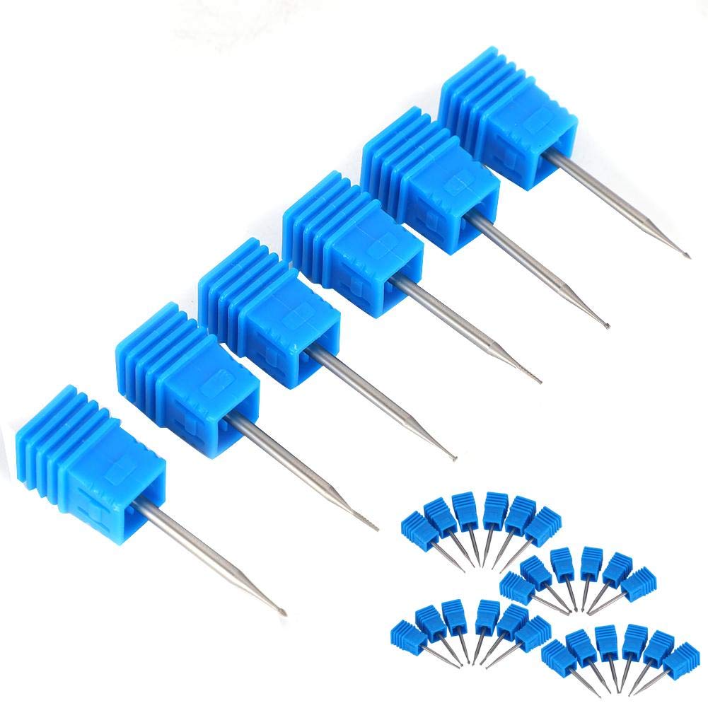 Professional 6pcs Tungsten Steel Nail Drill Bits Set for Electric Manicure - Acrylic Gel Nails Polish, Cuticle Removal & Grinding - Fiberglass & Silk False Nails Accessories - Perfect for Salon & Home Nail Care