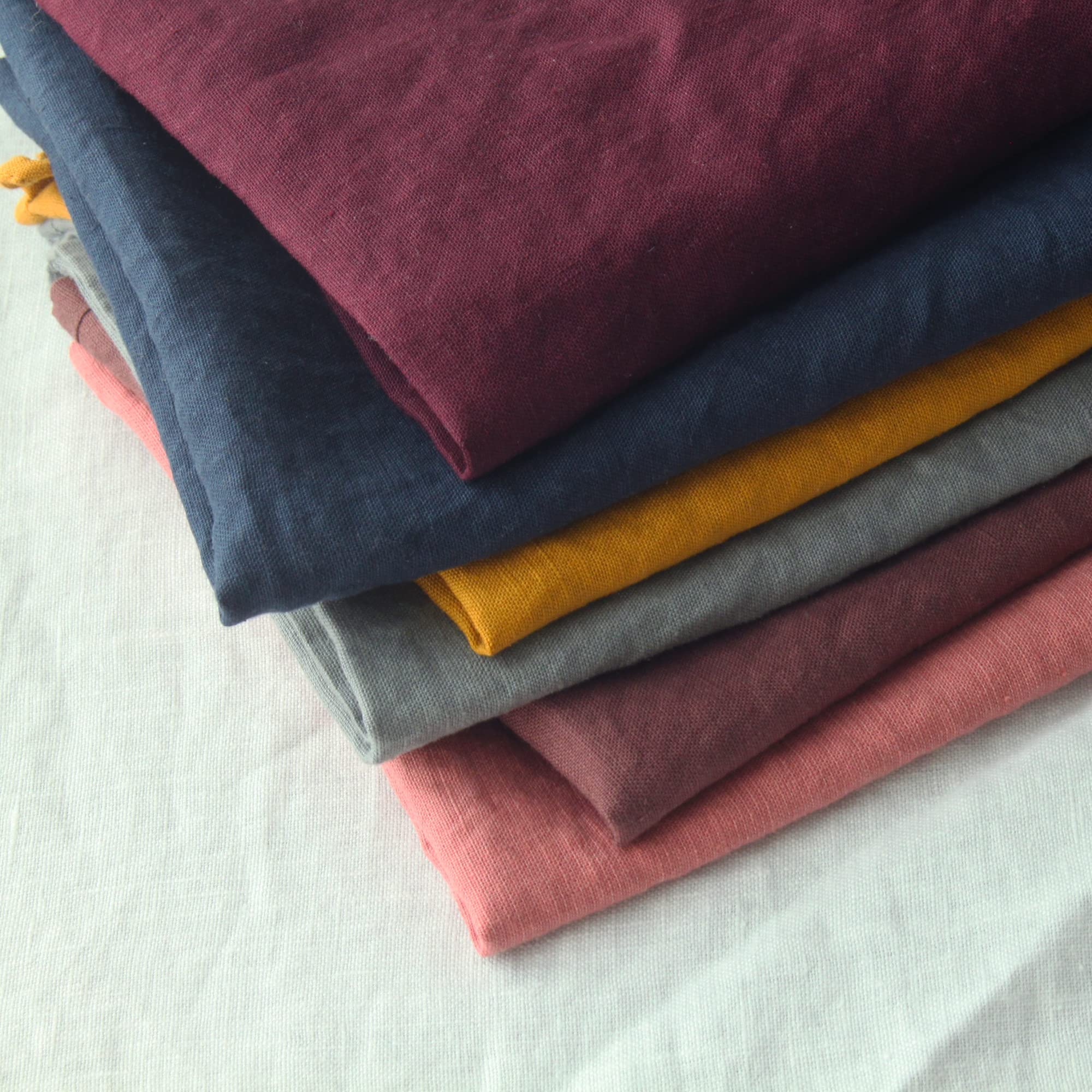 Premium 100% European Flax Linen Kitchen Towels Set of 6 (14