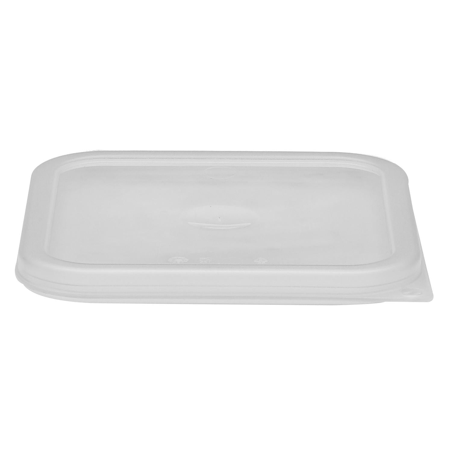 Cambro SFC2SCPP190 CamSquare Seal Cover - Airtight Lid for 2 & 4 Qt Food Storage Containers | BPA-Free Translucent Plastic | Perfect for Meal Prep, Leftovers & Commercial Kitchen Use