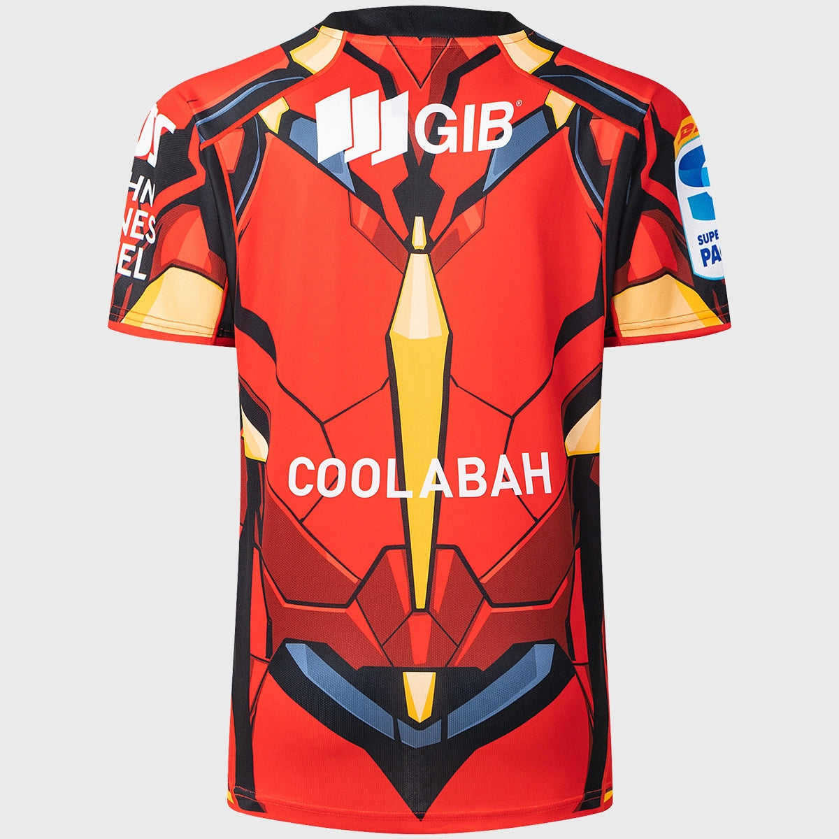 Iron Man Classic Crusaders Replica Rugby Shirt for Men - Superhero Fan Apparel for Game Day & Cosplay Events
