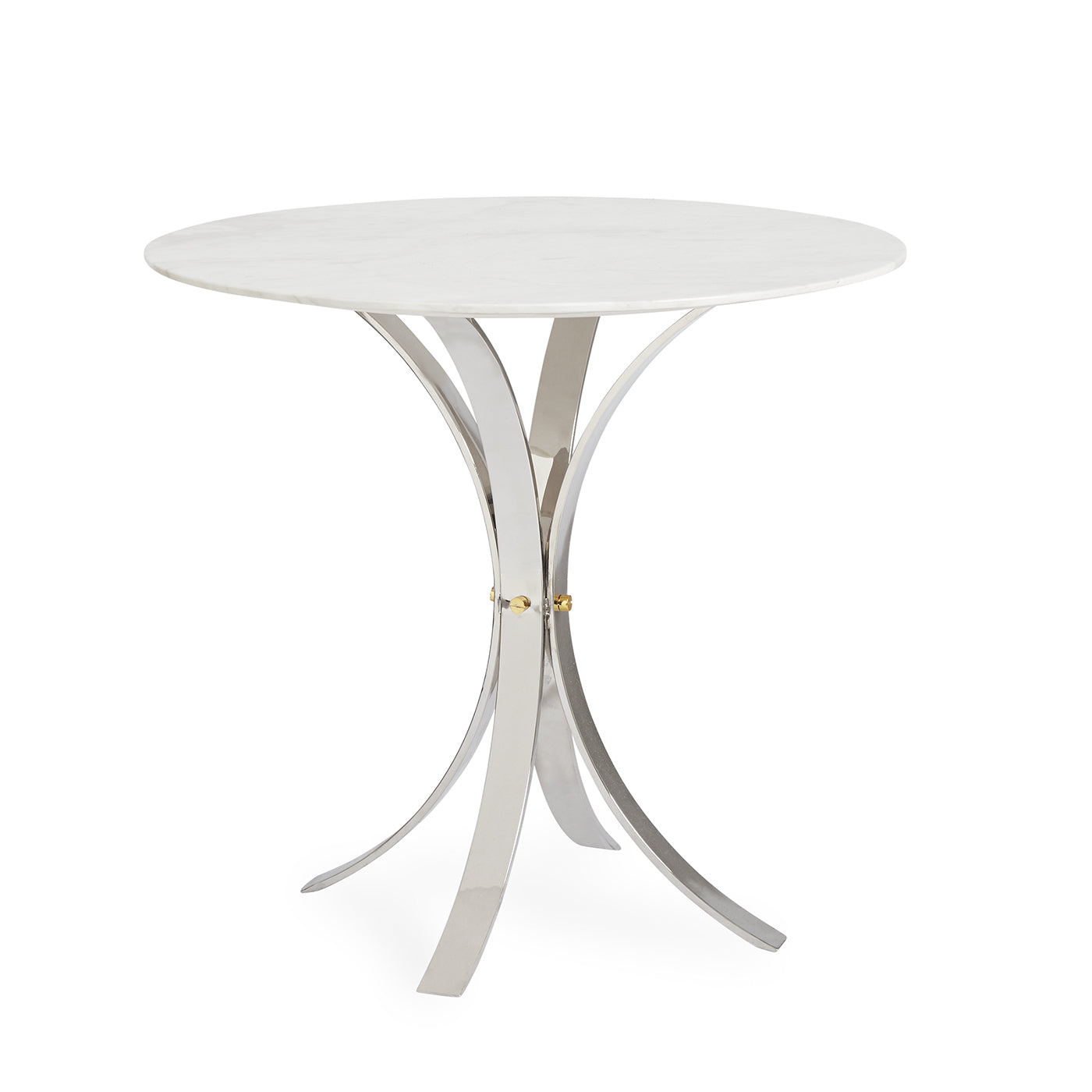 Stylish Electrum Café Table - Modern Metal Bistro Table for Outdoor & Indoor Use - Perfect for Patio, Garden, Coffee Shop or Restaurant Dining