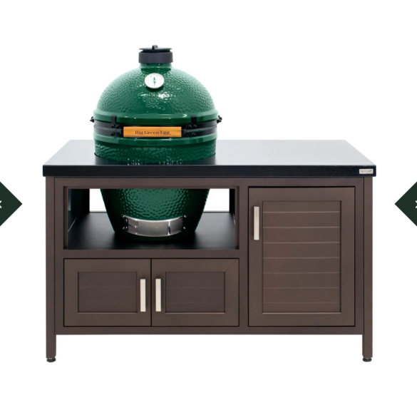 Big Green Egg XL Table - 53 Inch Modern Outdoor Grill Stand for Large EGG Smoker & Kamado Grill - Perfect for Backyard BBQs, Patio Cooking & Outdoor Entertaining