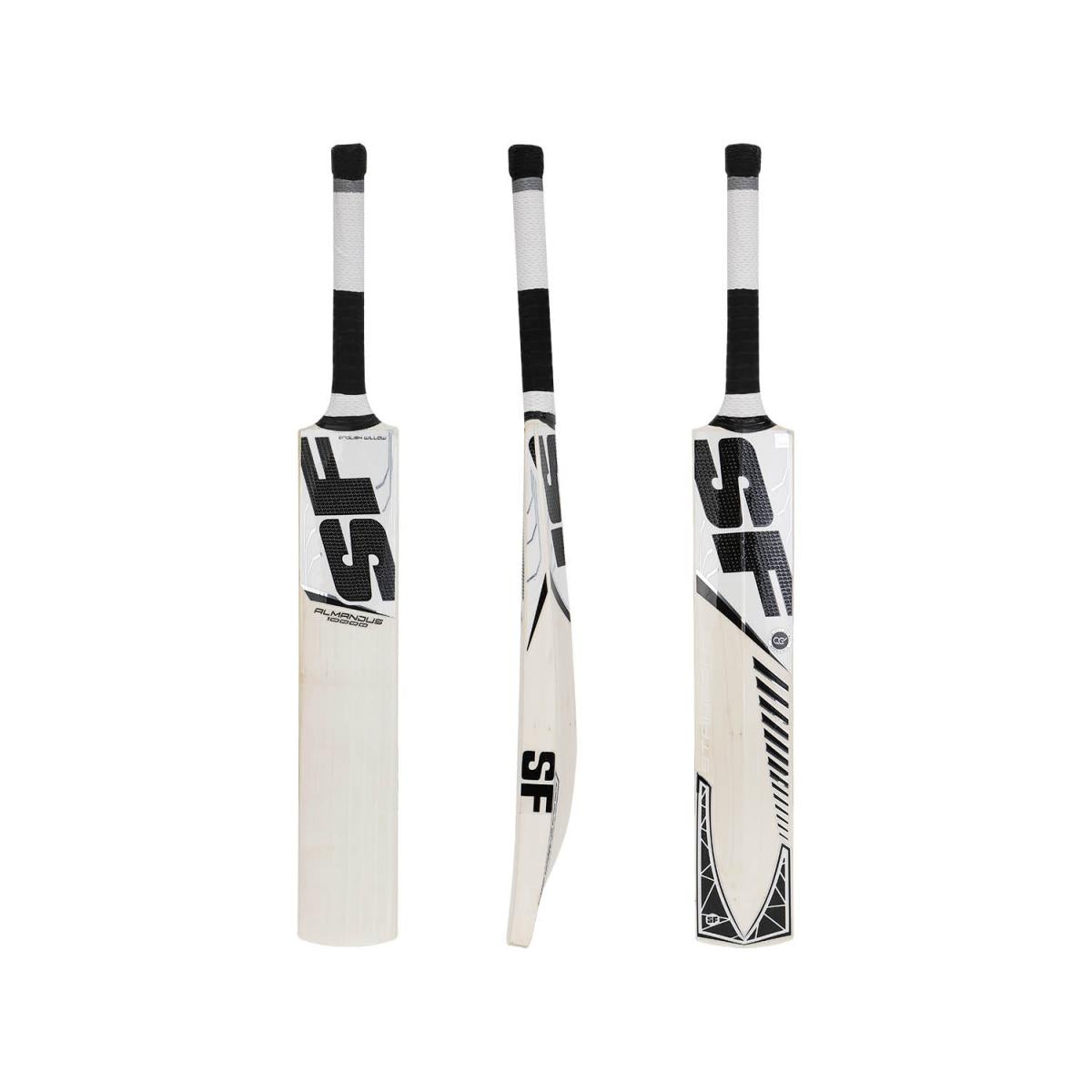 SF Almandus 10000 English Willow Cricket Bat - Premium Grade Cricket Equipment for Professional Players - Perfect for Matches, Training & Backyard Practice