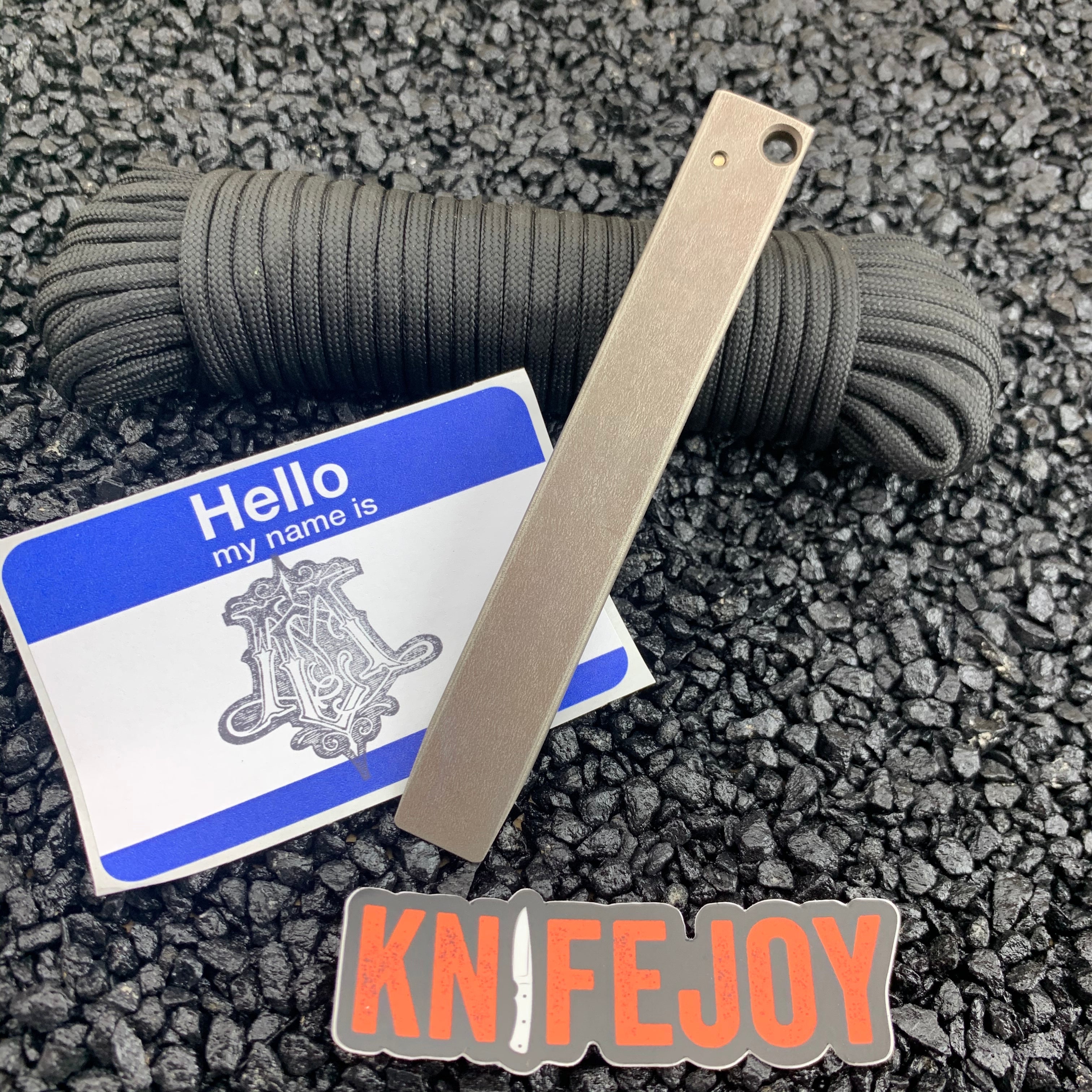 Maverick Customs 5 Pocket Pry Bar - EDC Titanium Tool with Stonewash Bronze Finish - Perfect for Everyday Carry, Outdoor Adventures & DIY Projects