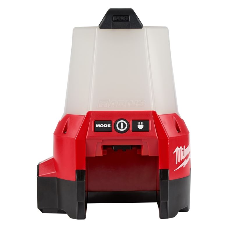 M18 18V Lithium-Ion Cordless RADIUS Compact Site Light with Flood Mode - Tool Only (2144) | Bright LED Work Light for Construction, Camping & Emergency Use