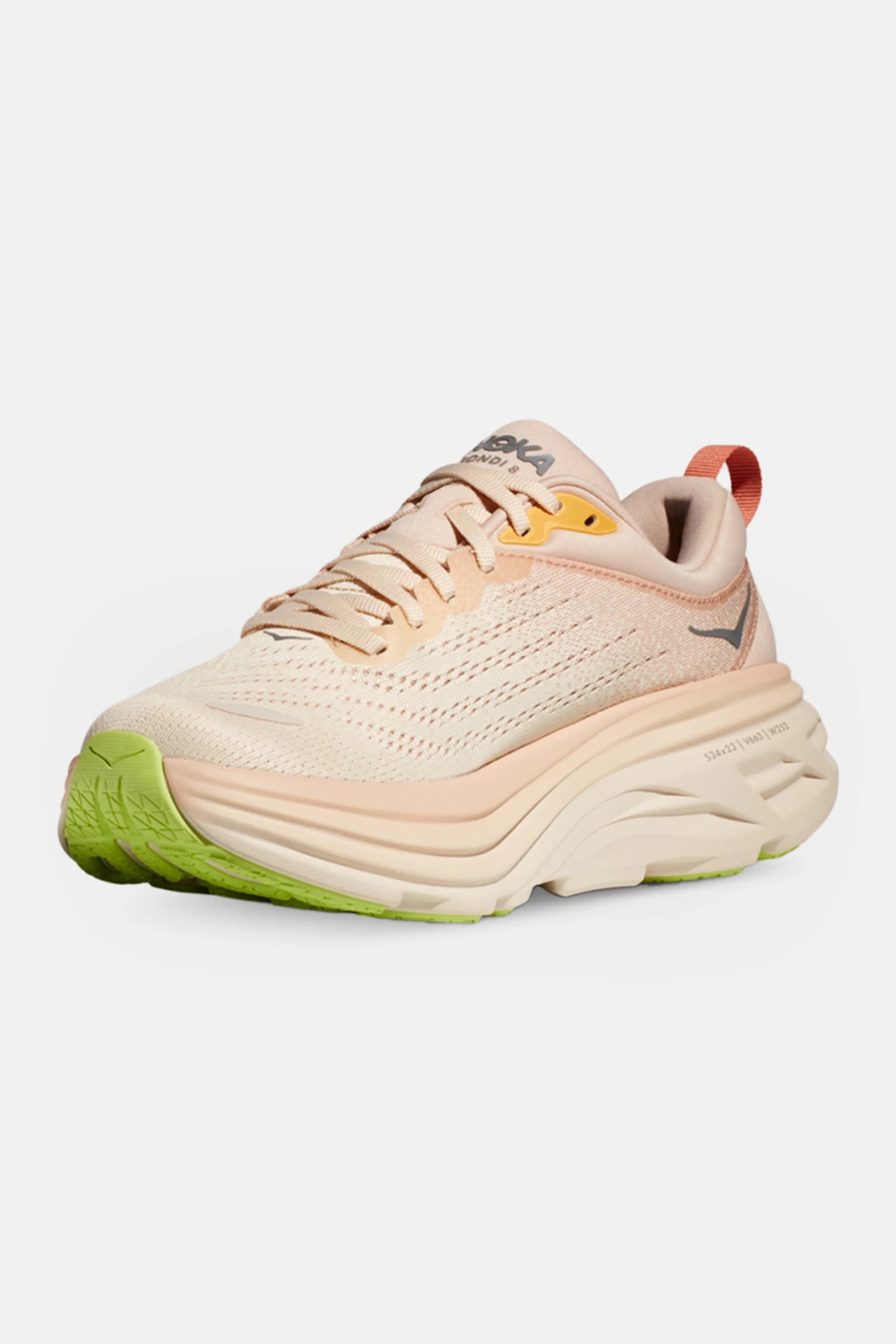 HOKA Women's Bondi 8 Running Shoes - Lightweight Cushioned Sneakers for Women in Cream/Vanilla | Perfect for Jogging, Walking & Everyday Comfort