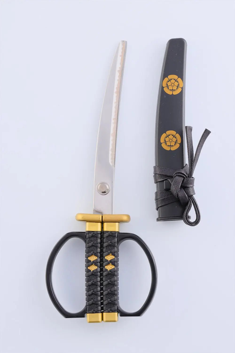 Premium Samurai Scissors with Stand - Professional Japanese Hair Cutting Shears by Nikken - Perfect for Salon Stylists, Barbers & Home Haircuts