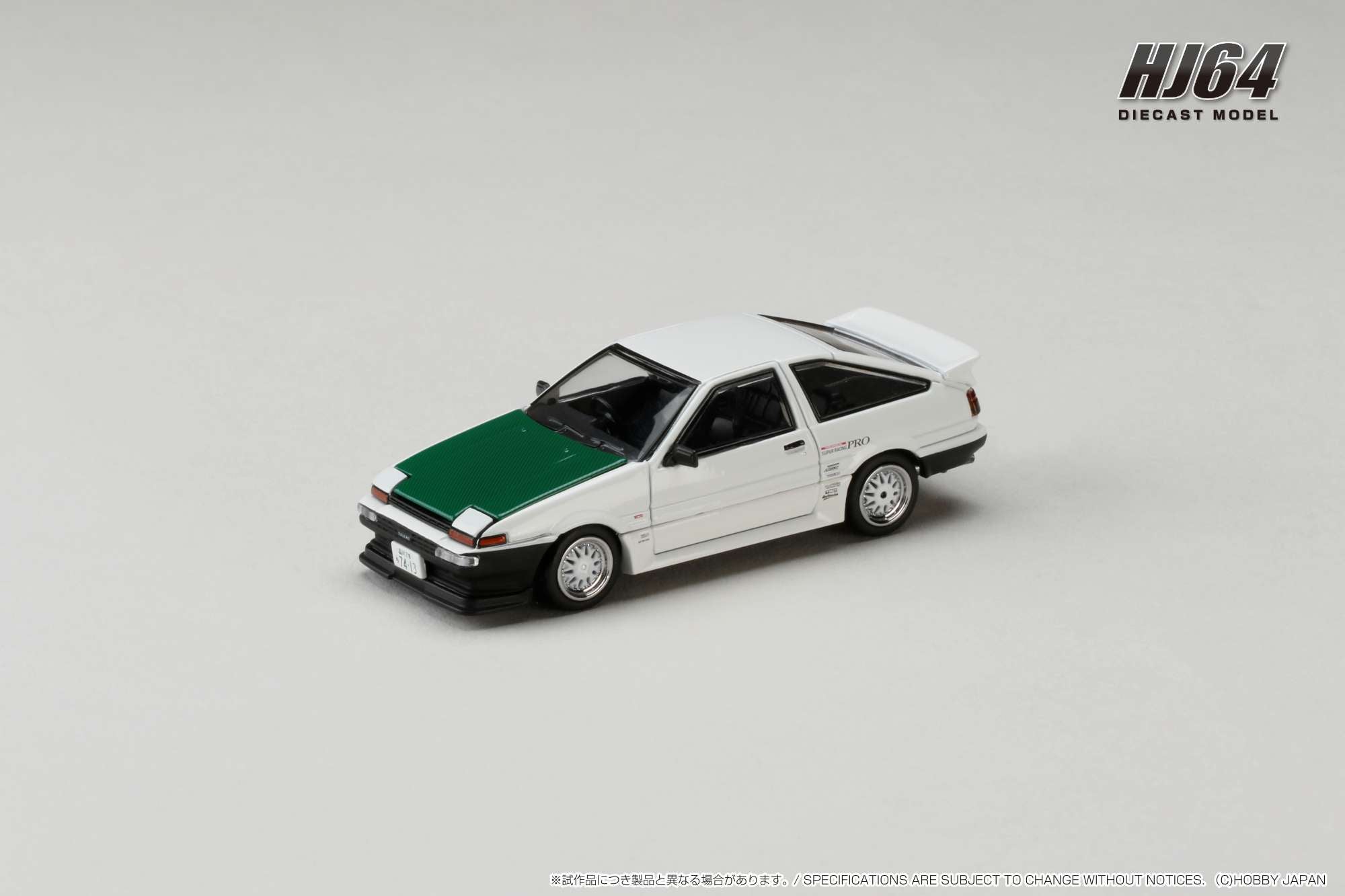 PREORDER Hobby Japan 1:64 Scale Toyota Sprinter Trueno AE86 Drift King Model Car with Dori Dori Mesh Wheels - Collectible Diecast for Car Enthusiasts & Drifting Fans