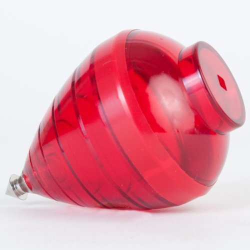 Premium Spinning Top Toy - Large Trompo with Fixed Tip, Vibrant Red Color | Perfect for Kids, Adults, and Traditional Mexican Game Enthusiasts