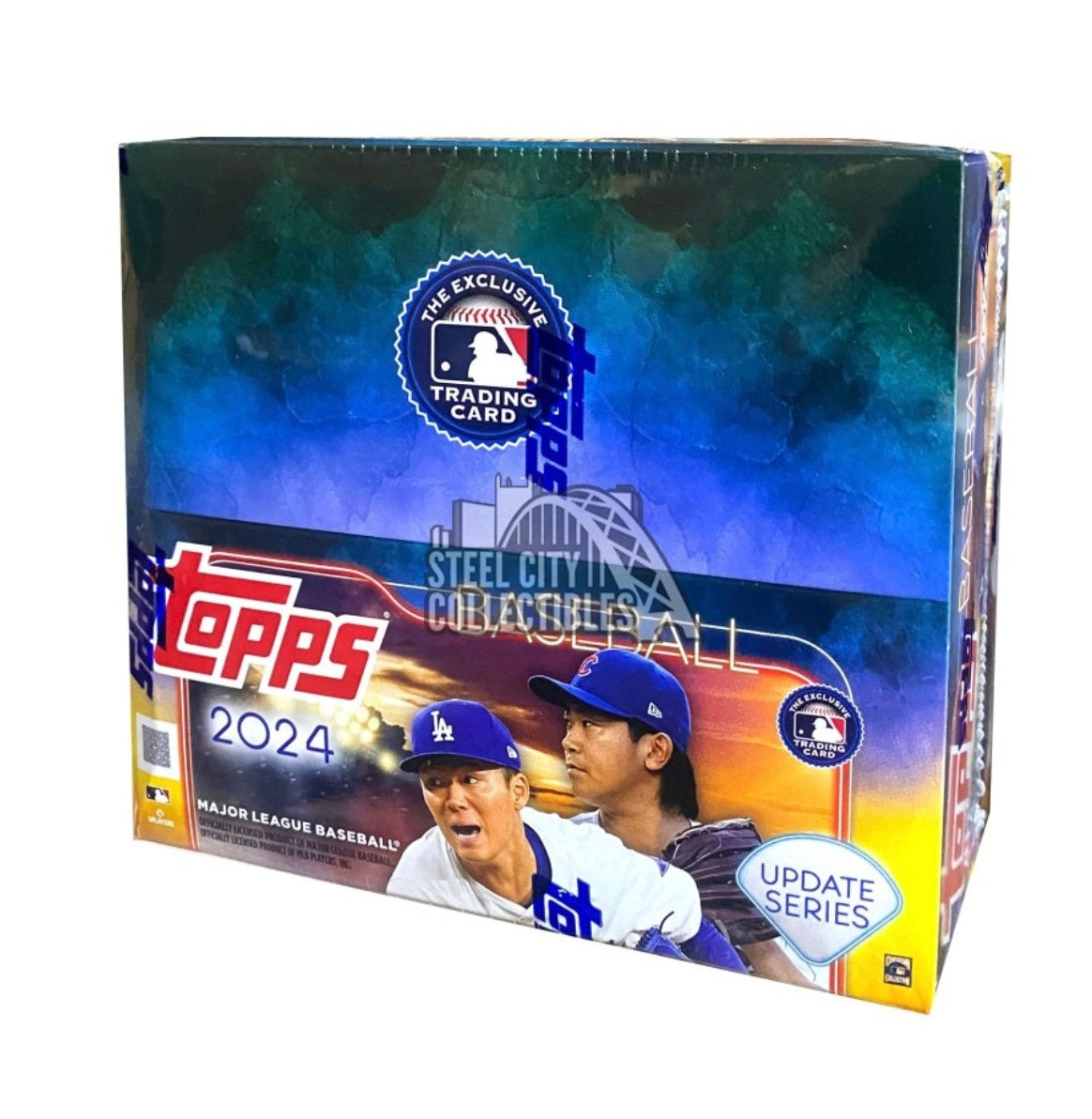 2024 Topps Update Series Baseball Retail Box - 24 Packs, 288 Cards - Collectible Trading Cards for MLB Fans - Perfect for Collectors, Gifts, and Game Nights