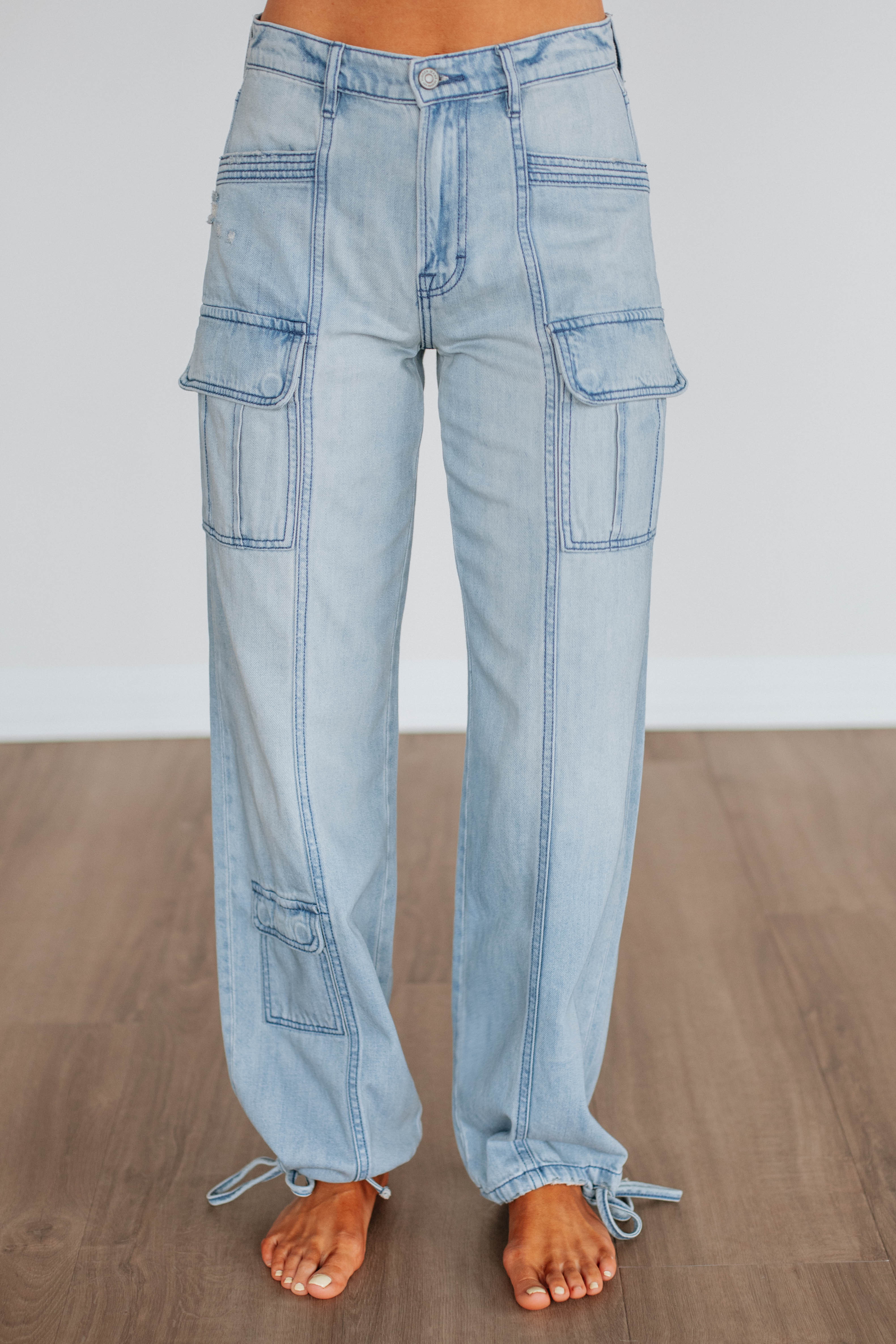 Alyx Hidden Cargo Jeans - Light Wash Denim Pants for Men | Streetwear Fashion, Casual Wear & Urban Style