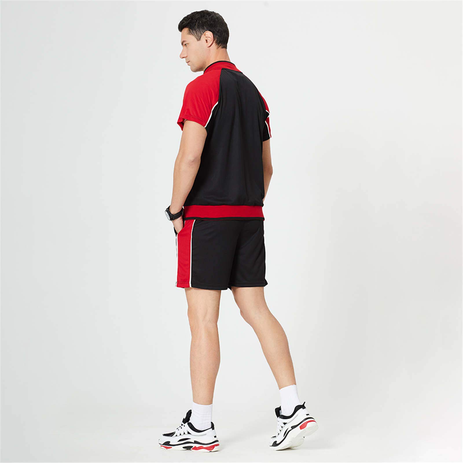 Breathable Men's Summer Running Suits - Lightweight Quick-Dry Sports Outfits for Jogging, Gym & Outdoor Activities | Matching Two-Piece Set in Trendy Colors