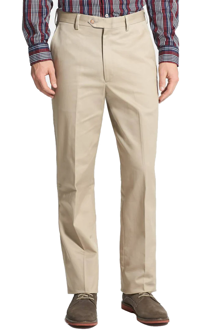 Stylish Cotton-Poly Blend Khaki Dress with Self-Sizing Feature | Flat Front Design & Short Rise | Perfect for Casual Outings, Office Wear & Summer Fashion