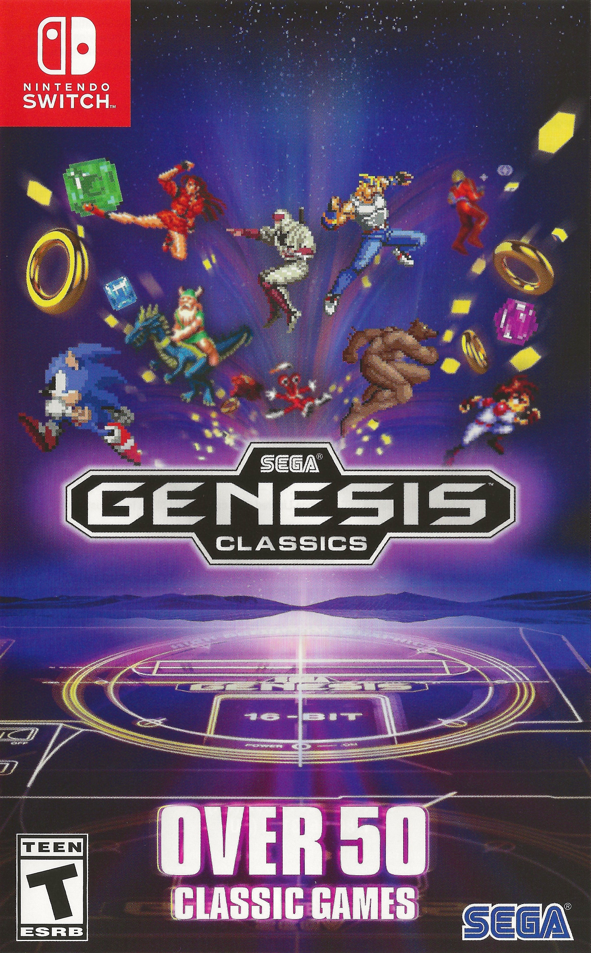 Sega Genesis Classics - Retro Gaming Console with 80+ Classic Games - Perfect for Home Entertainment & Nostalgic Gaming Experience