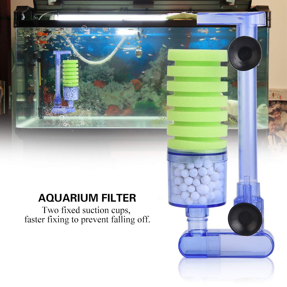 High-Quality Aquarium Sponge Filter - Oxygen Pump & Water Filter for Mini Fish Tanks | Ideal for Betta, Shrimp & Small Aquariums