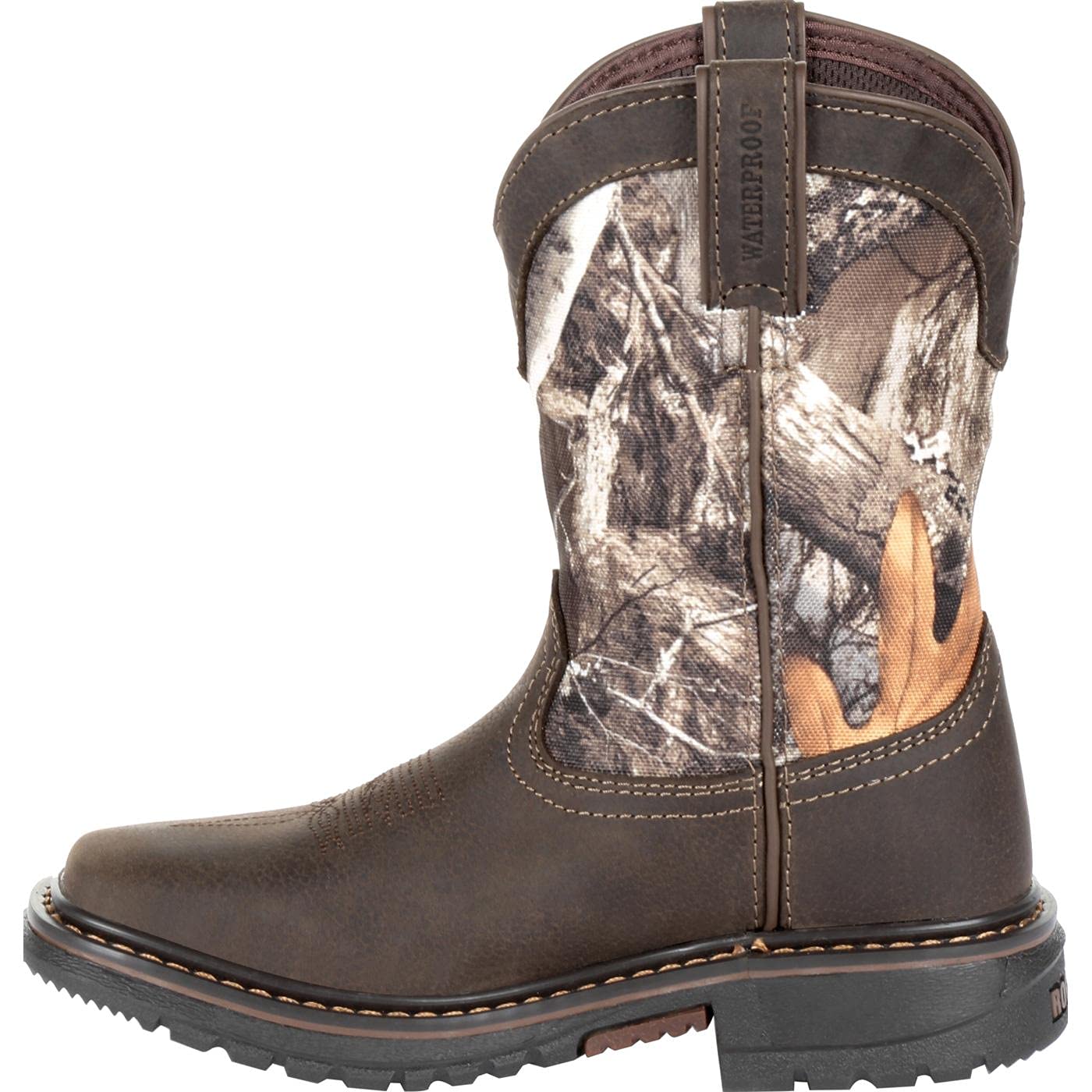 ROCKY Kids' Ride FLX Western Boots - Comfortable & Durable Cowboy Boots for Boys & Girls - Perfect for Horseback Riding, Rodeos & Western Style Outfits