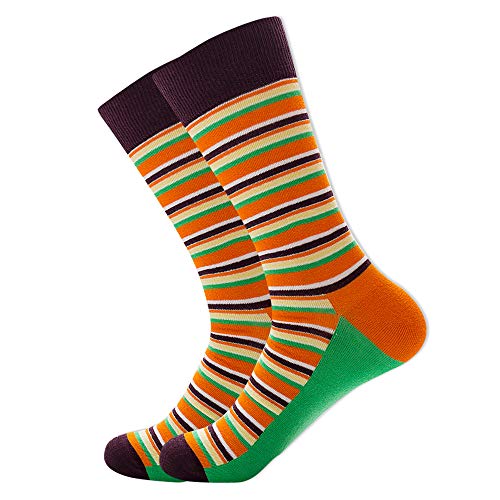 Orange Green Coffee Stripes