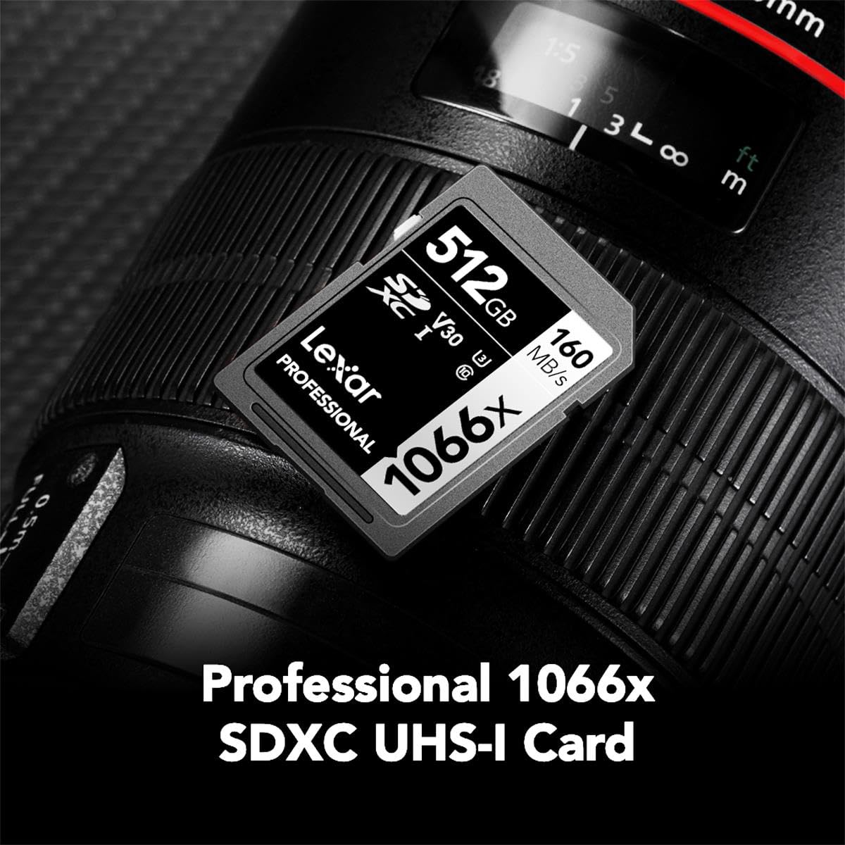 Lexar Professional 1066x 512GB SDXC UHS-I Memory Card - Silver Series, 160MB/s Read Speed for DSLR & Mirrorless Cameras - Perfect for 4K Video Recording, High-Speed Photography & Professional Workflows (LSD1066512G-BNNNU)