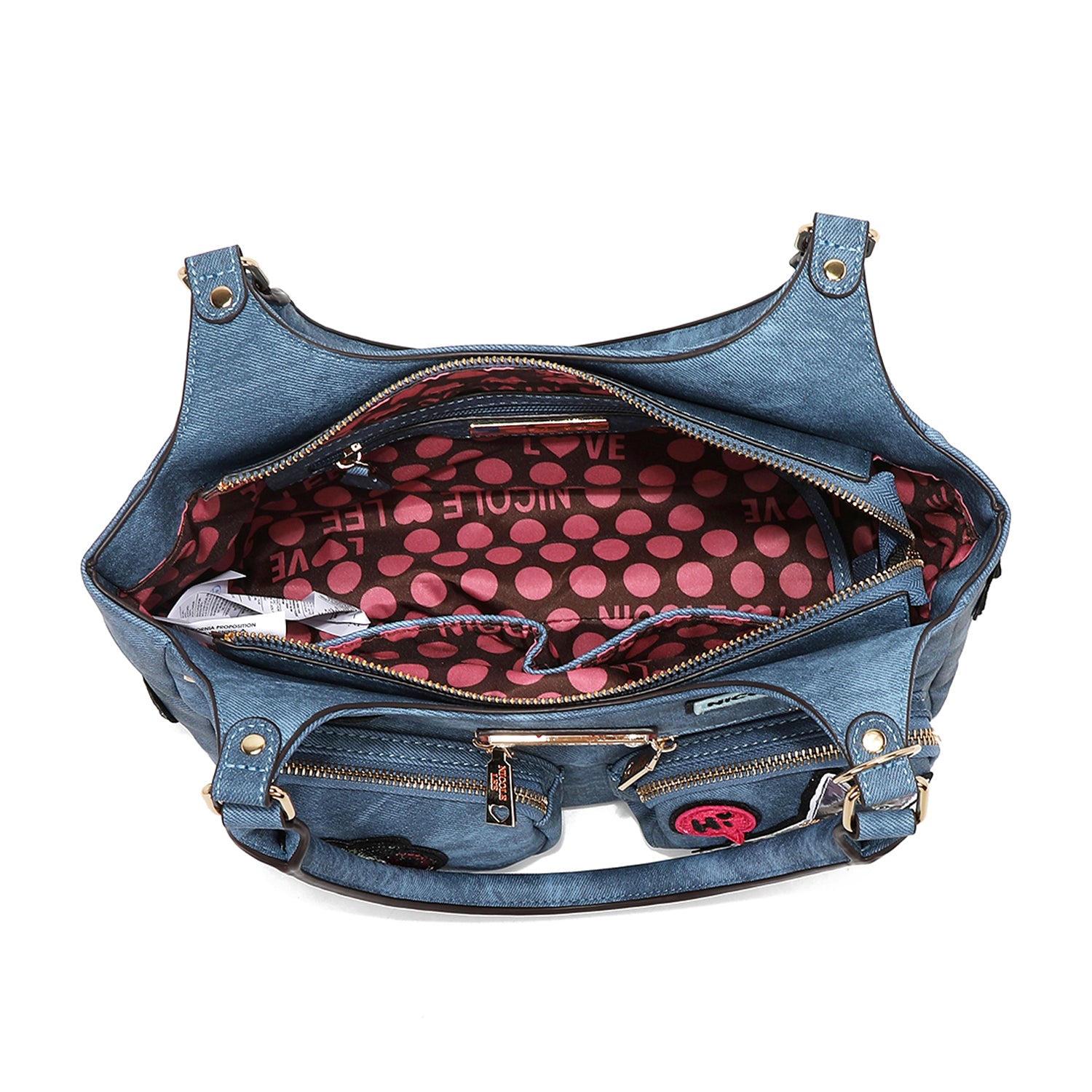 Stylish Multi-Patch Shoulder Bag for Women & Men - Trendy Crossbody Purse with Unique Patches - Perfect for Travel, Work & Everyday Use