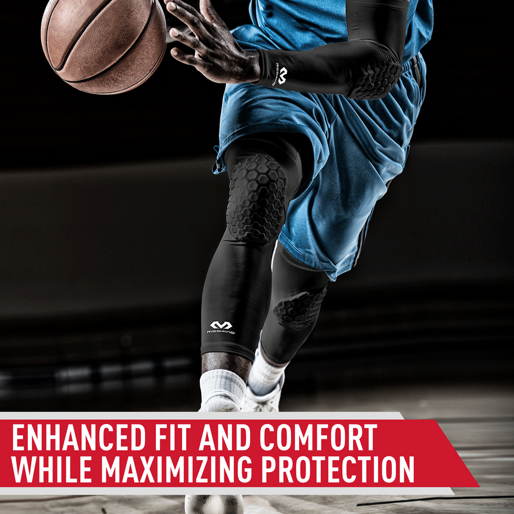 HEX® Compression Leg Sleeves for Running & Sports - Pair of Knee High Support Sleeves for Men & Women - Improve Circulation & Recovery for Athletes, Gym Workouts & Marathon Training