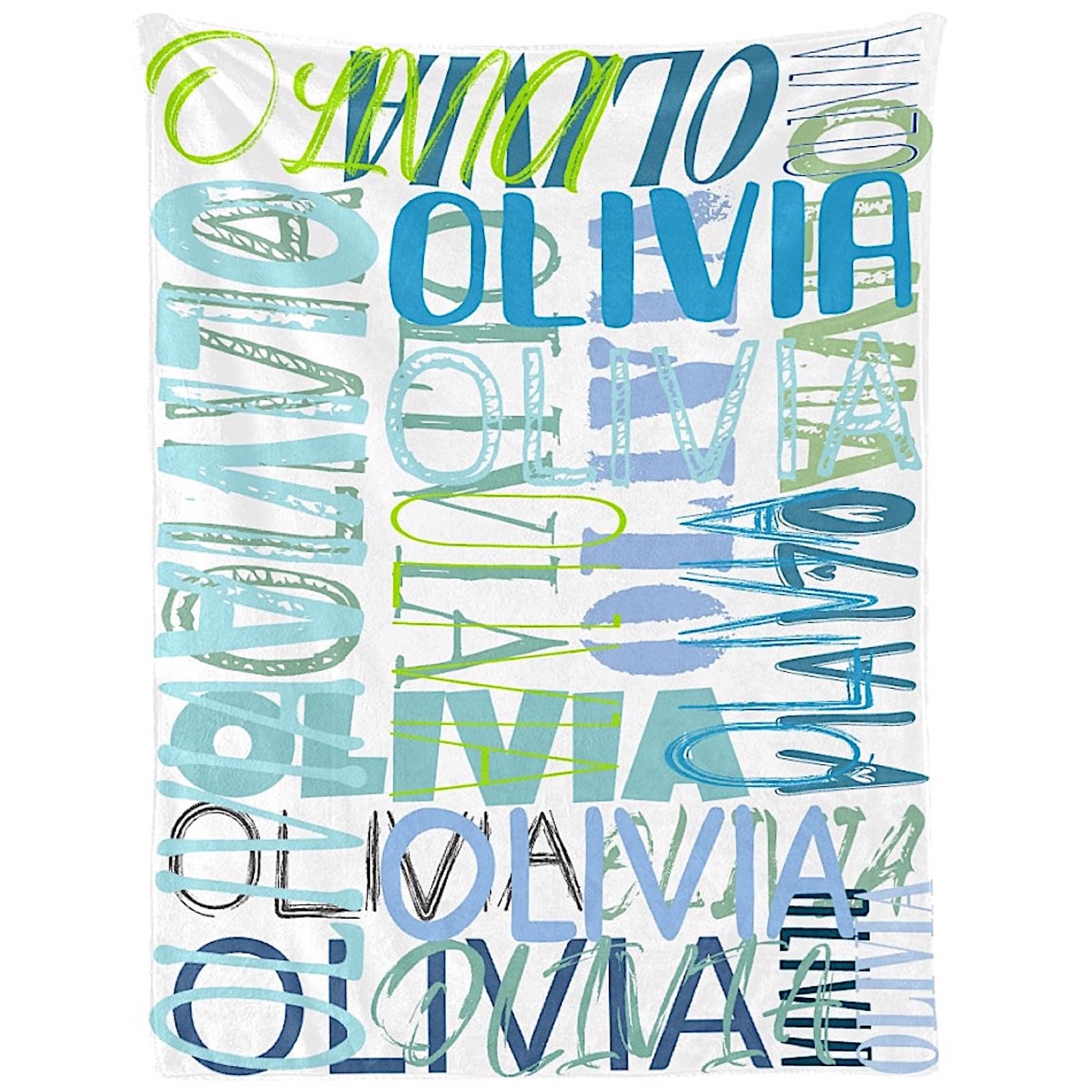 Personalized Monogram Blanket with Name - Baby & Adult Gift for Cozy Comfort