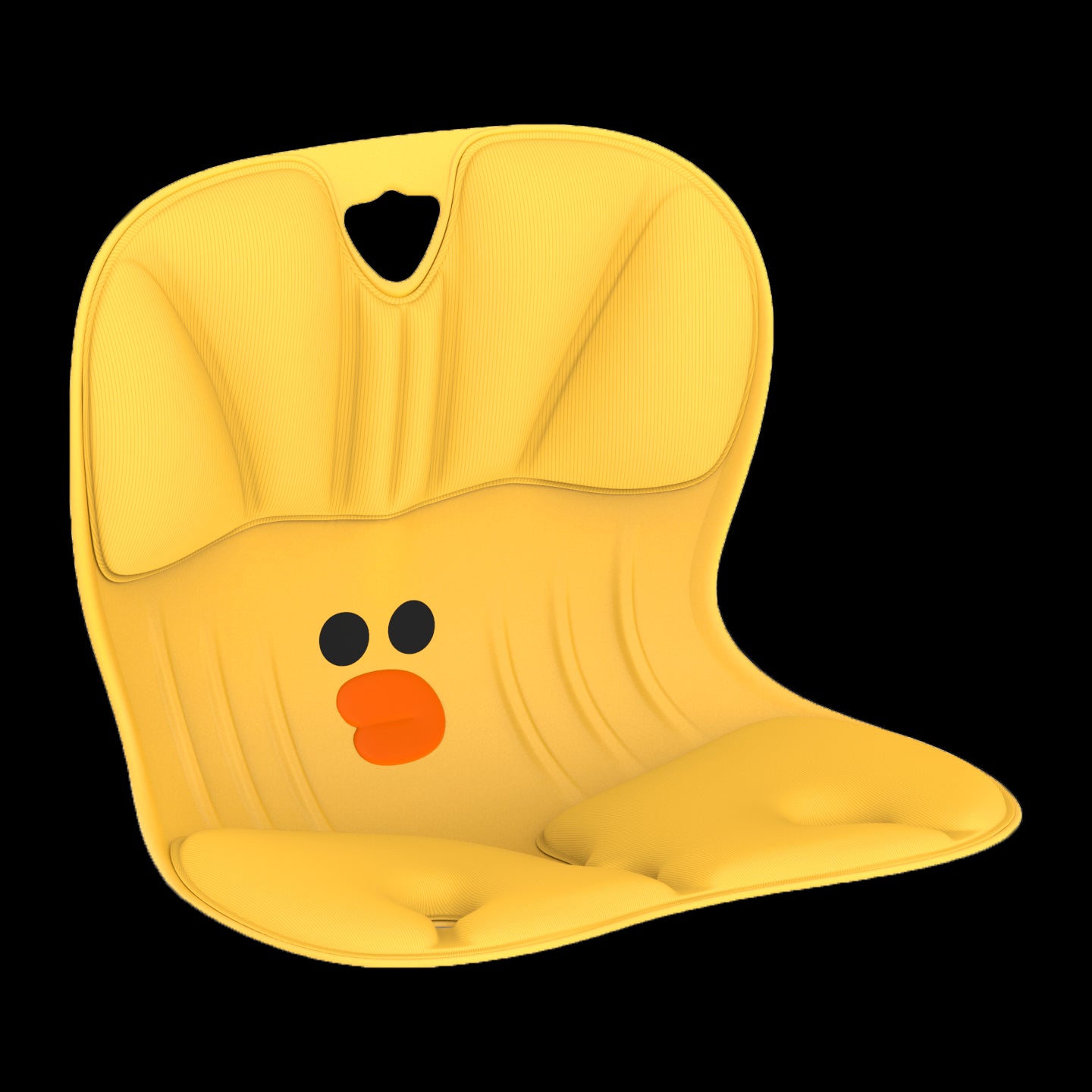 Curble Line Friends Meets Curble Wider Posture Corrector Seat Cushion - Ergonomic Support for Office Chair, Gaming, and Home Use
