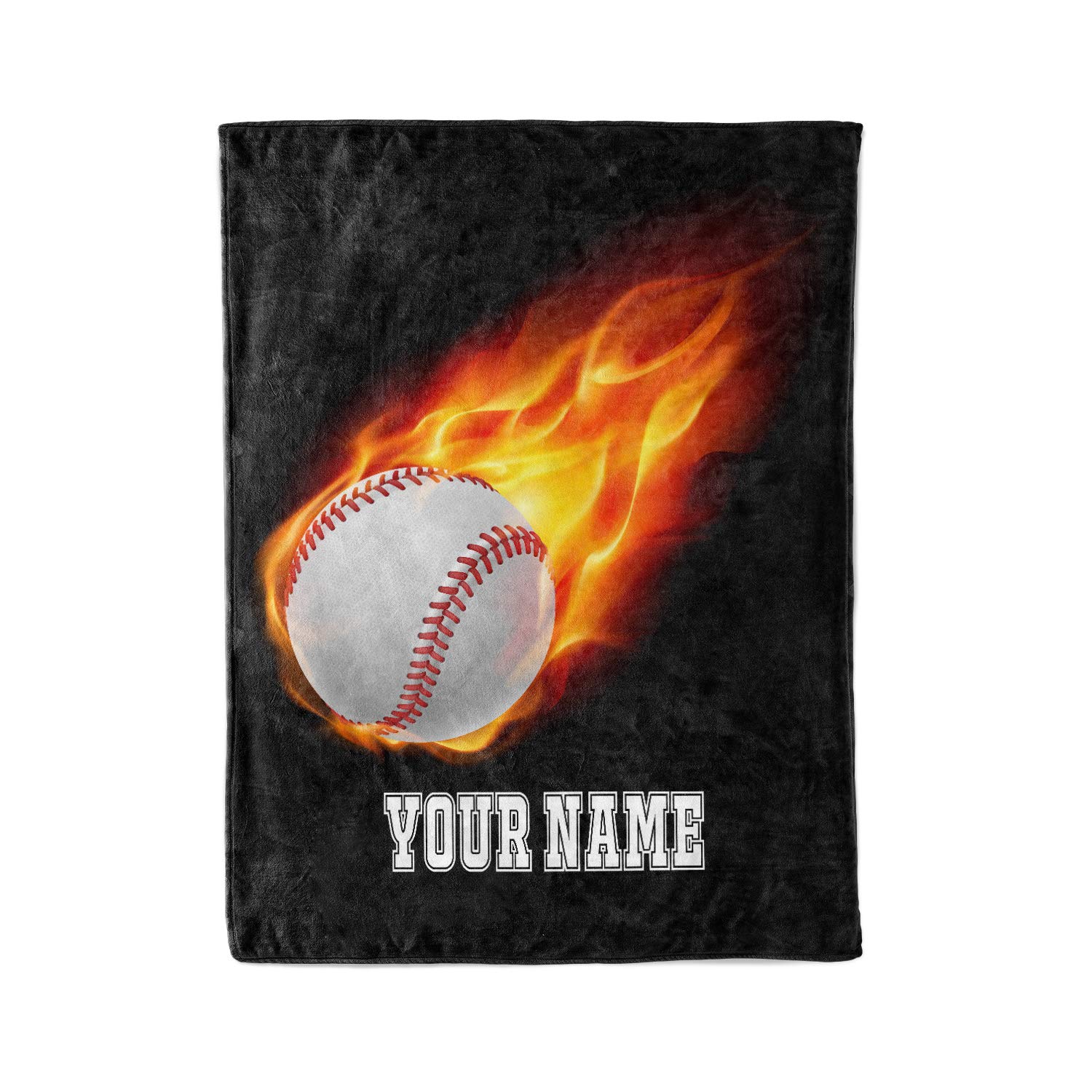 **Personalized Custom Baseball Fleece & Sherpa Blanket for Kids - Soft Tee Ball & Travel Blanket - Perfect for Baseball Games, Practice, and Cozy Home Use**
