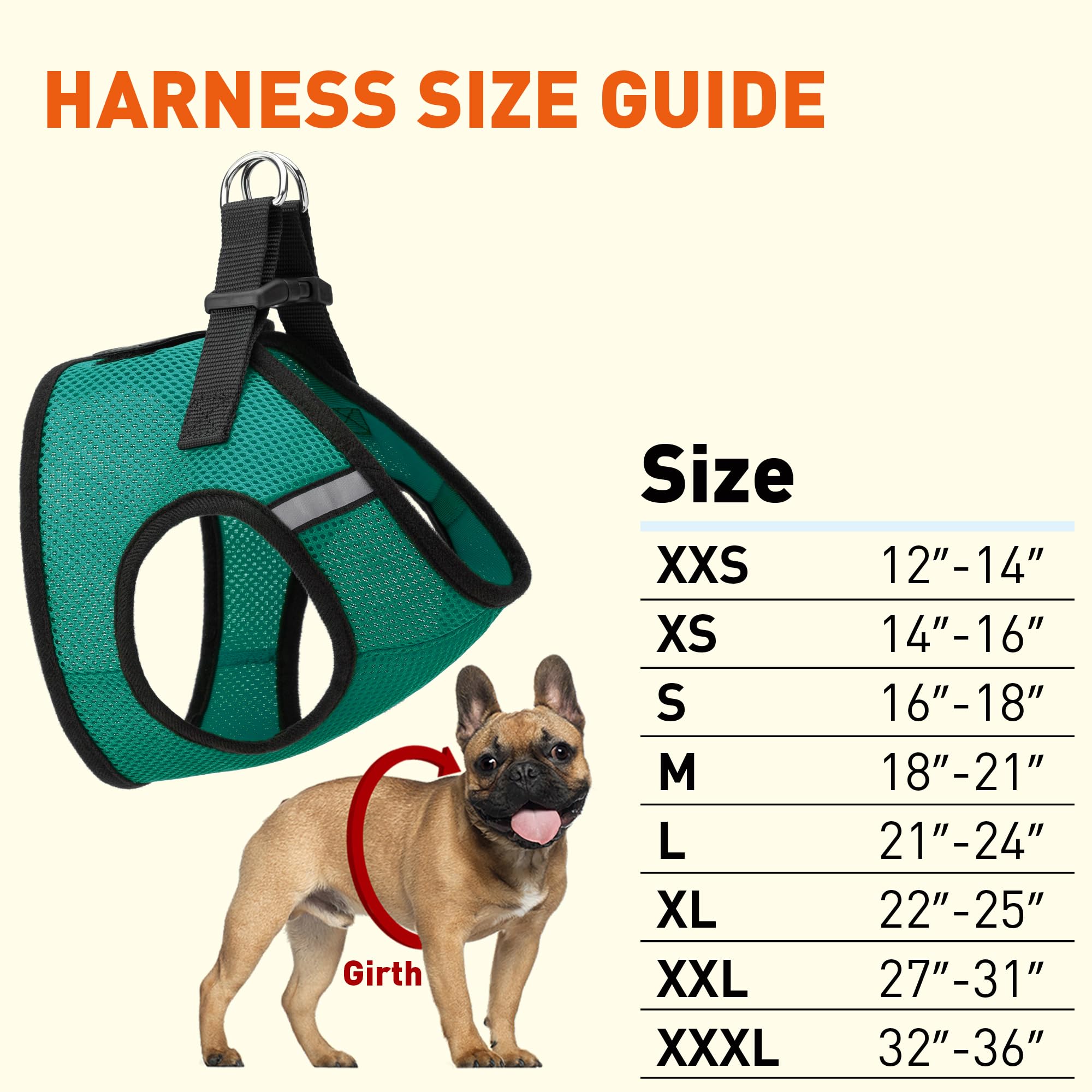Dogline Boston Step-in Mesh Dog Harness with 'Service Dog Do Not Pet' Patch - No-Choke Soft Padded Vest for Small, Medium & Large Dogs (27-31in Girth) - Gentle Chest Support for Walking, Training & Outdoor Adventures - Dark Teal