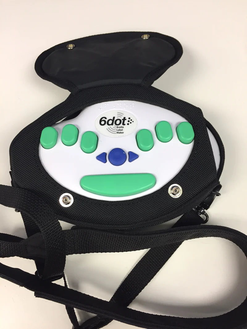 6 Dot Braille Label Maker - Portable Braille Embosser for Home, Office & School - Create Custom Braille Labels for Books, Files & Organization - ADA Compliant