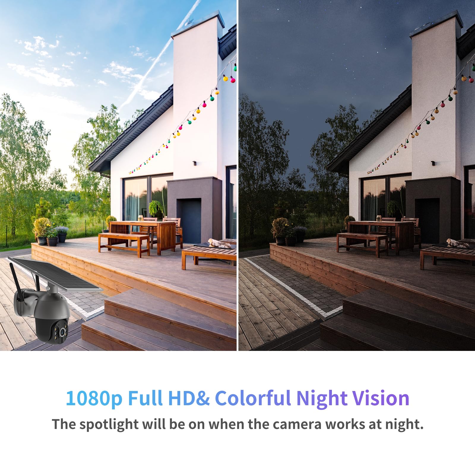 SOLIOM S600 3G/4G LTE Outdoor Solar Security Camera - Wireless 360° Pan Tilt, 1080p Night Vision, 2-Way Audio, PIR Motion Sensor, No WiFi Needed - Perfect for Home, Farm & Business Surveillance (Euro Version)