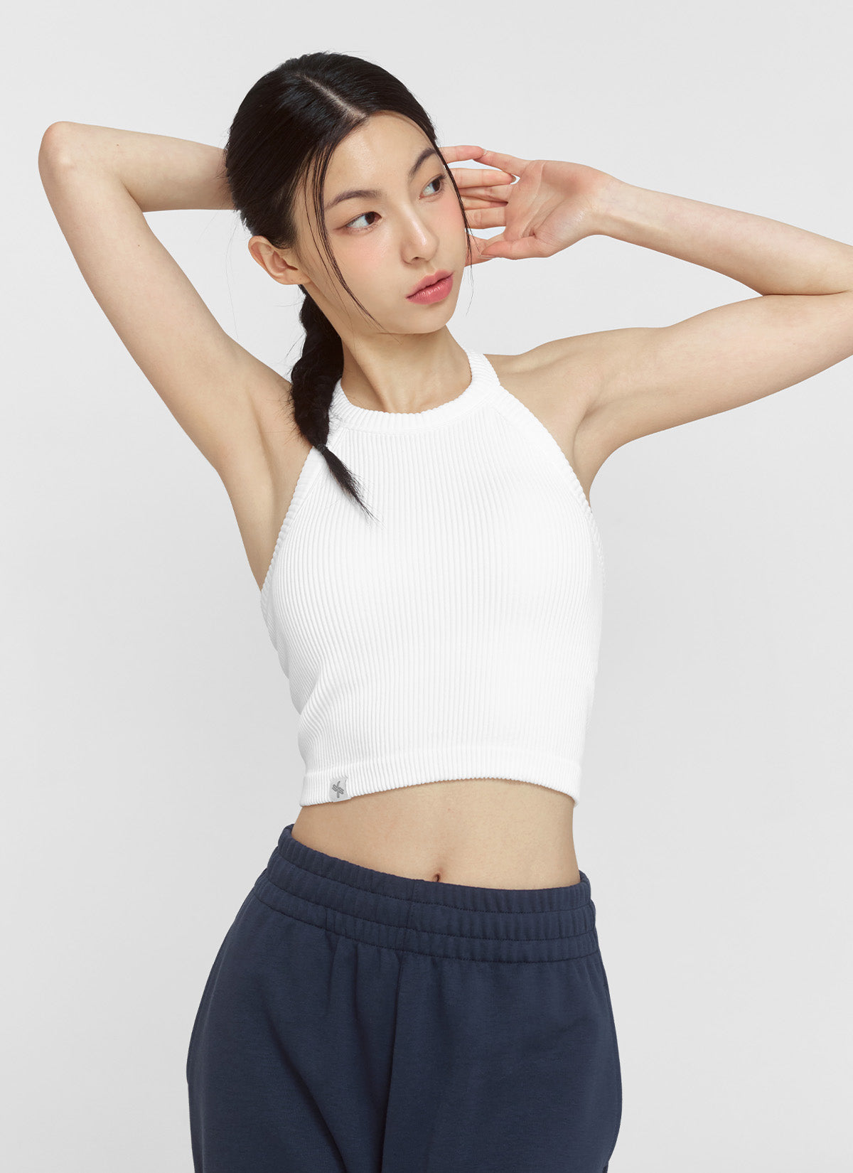Stylish Ribbed Seamless Halter Neck Crop Top for Women | Trendy Summer Fashion | Perfect for Beach, Party & Casual Outfits