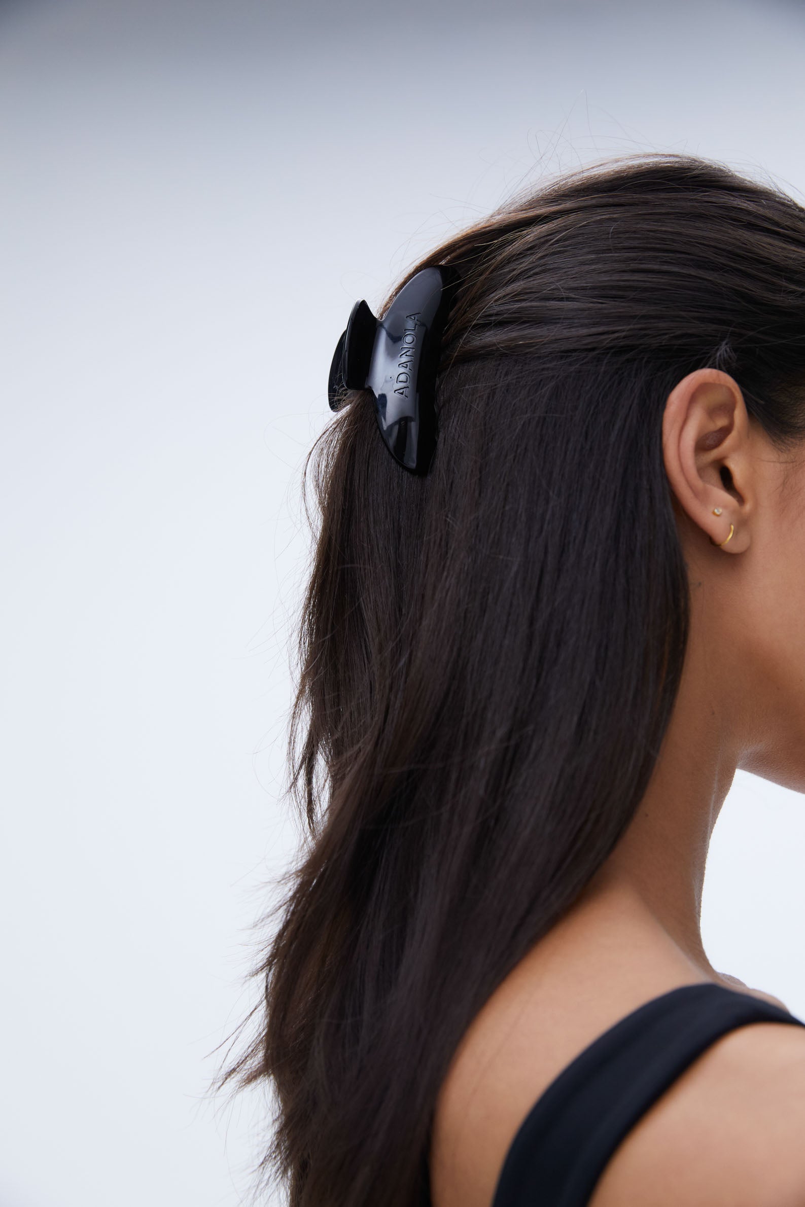 Black Hair Claw Clip for Women - Secure & Stylish Hair Accessory for Ponytails, Buns & Updos | Perfect for Work, Gym & Everyday Use