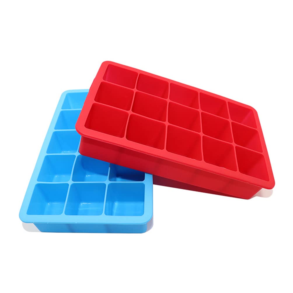 15-Piece Silicone Ice Cube Cake Mold Set - DIY Ice Brick Molds for Baking, Candy Making & Cocktail Ice Cubes - Perfect for Birthday Parties, Weddings & Home Baking