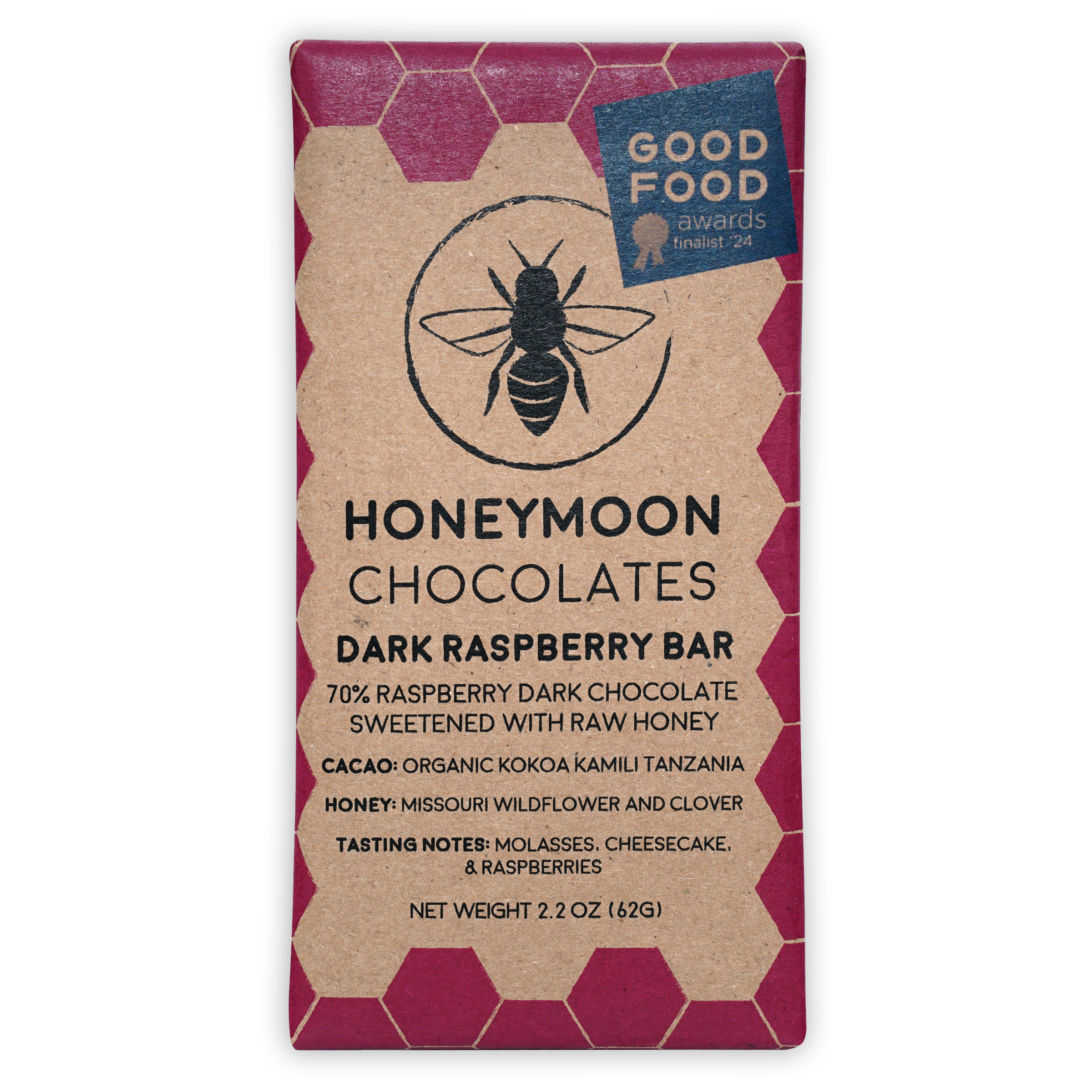Premium 70% Dark Raspberry Chocolate Bar - Gourmet Honeymoon Treat for Romantic Getaways, Valentine's Gifts & Dessert Pairing